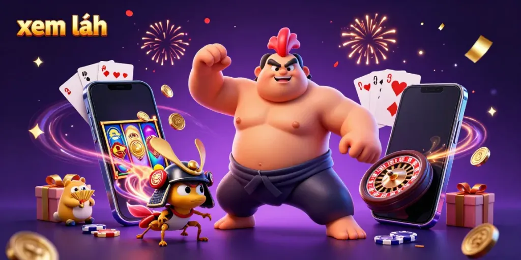 Experience excitement with a sumo wrestler and samurai cricket, exploring casino games and promotions - xem thêm.