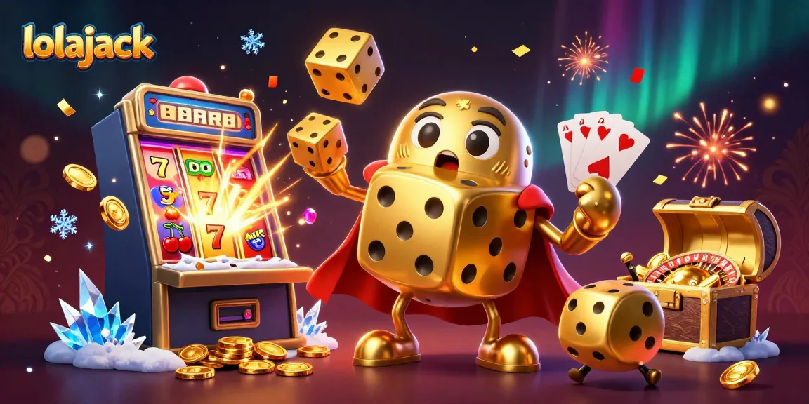 Experience thrilling gameplay at lolajack with a vibrant casino scene bursting with action.